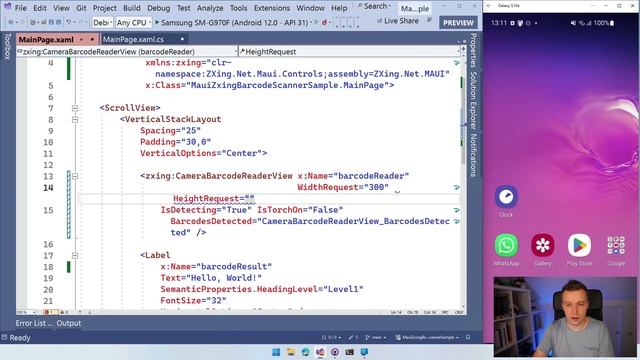 Barcode Scanner in .NET MAUI with ZXing.Net.Maui смотреть онлайн
