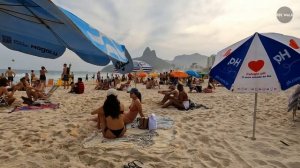 ?? Cloudy afternoon at IPANEMA BEACH 4K | Brazilian Beach Walk