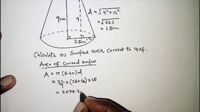 SURFACE AREA OF FRUSTUM смотреть онлайн
