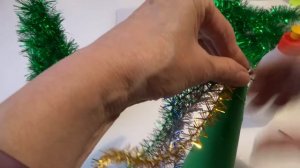 Делаем ёлочку из конуса