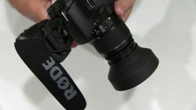 Canon T3i Rode VideoMic Pro Compact Shotgun Mic Attachment Demonstration смотреть онлайн
