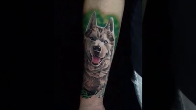 Atomic-Tattoo Baden-Baden  Husky Tattoo von Chris!