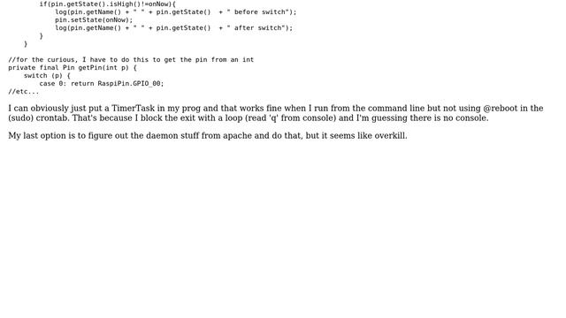 Raspberry Pi: pi4j provisionDigitalOutputPin without setting state low смотреть онлайн