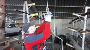 Подъём по верёвке самовытягиванием. Использовано только снаряжение ТМ КРОК.