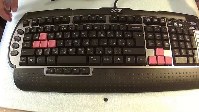 Лучшая бюджетная клавиатура для геймеров A4 TECH X7 G800MU PS2. Made in ...