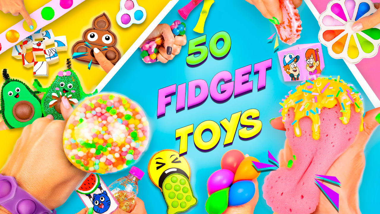 50 Diy Fidget toys  50 крутых Антистресс Игрушек своими руками