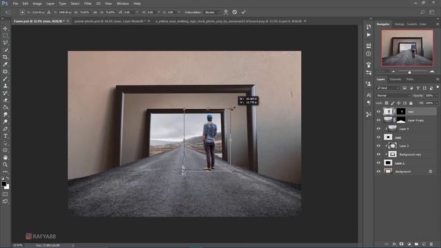 Frame Illusion - Photoshop Tutorial смотреть онлайн
