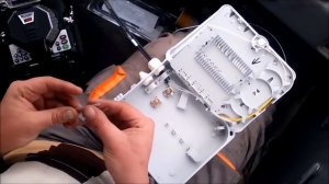Простая разварка и укладка оптического бокса Crosver FOB-05-12 | PON