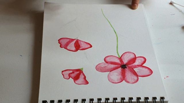 Рисуй со мной. Как нарисовать маки. Урок. Демонстрация. Видео. Акварель. Цветы. Маки смотреть онлайн