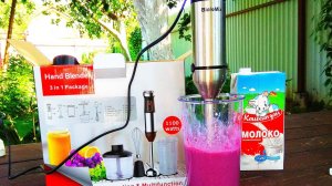 Фруктово молочный коктейль в блендере Biolomix BHB 1100 / Fruit milkshake