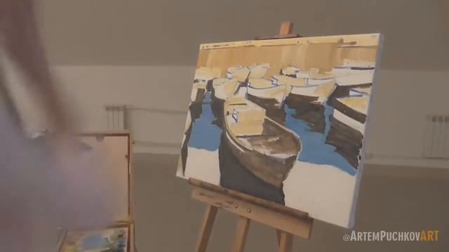 Художник Артём Пучков Индивидуальный мастер класс Балаклавские Ялики 1 смотреть онлайн
