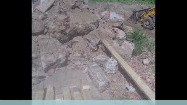 Демонтаж старого фундамента