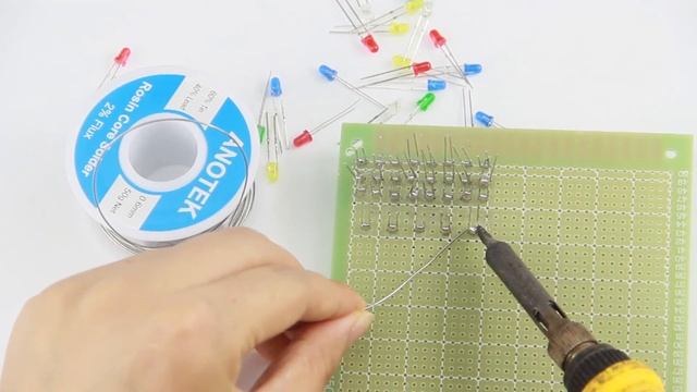 ANOTEK 60/40 Rosin Core Solder for Electronics (50g 0.6mm and 50g 1.5mm)