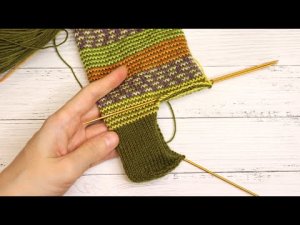 Как вязать простую пятку носка