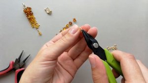 Мастер-класс. Серьги грозди из янтаря. Своими руками. Handmade. Earrings.