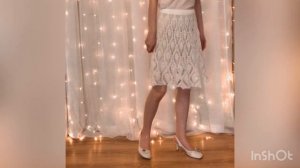 Вязаная юбка крючком «Ананасы”.Вязаная женская юбка.