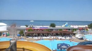 Анапа Аквапарк ЗОЛОТОЙ ПЛЯЖ с Лысоманом. #4 УЗЕЛ Аттракционы водные горки отдых. Аквапарки России