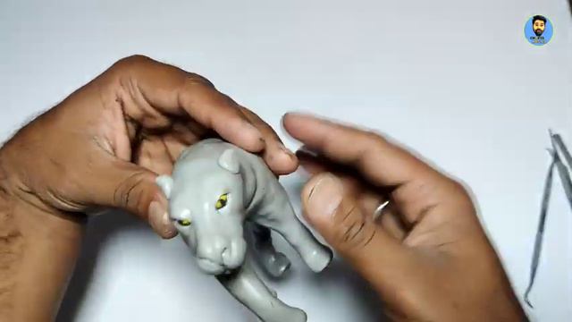 Clay Sculpting: How to Make Black Panther from Polymer Clay / Clay animals /clay art /Clay video смотреть онлайн