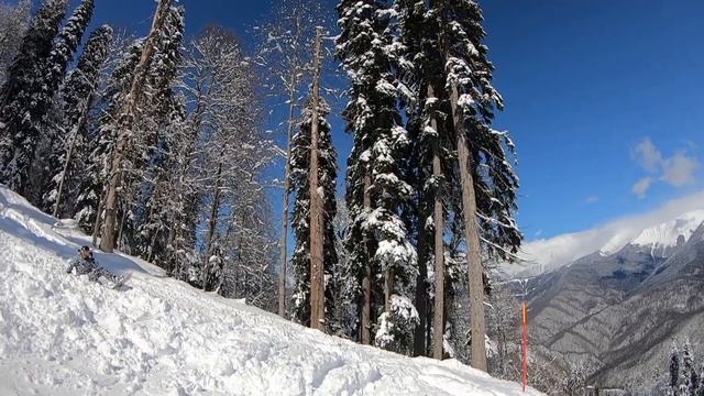 Сноуборд и день рождение на Красной Поляне, март 2019 смотреть онлайн
