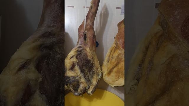 Избавляемся от плесени на хамоне, вяленое мясо. смотреть онлайн