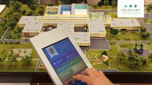 Интерактив с планшета на архитектурном макете школы | Макетная мастерская «VELESART»