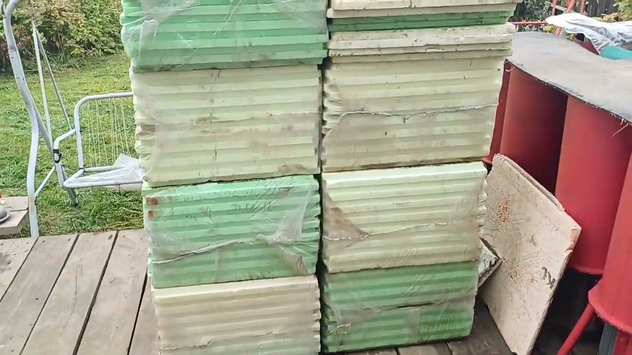 Штукатурим гараж/ Хотим сделать теплый пол в гараже/Привез новые корморезки. смотреть онлайн