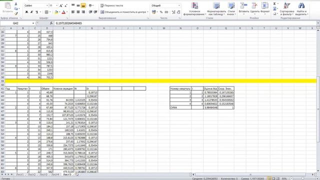 Тренд-сезонна приклад в Excel/Trend-seasonal example in Excel смотреть онлайн