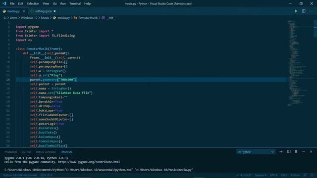 Music Player Python - GUI - Pygame