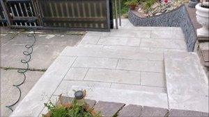 Ремонт уличной лестницы с помощью арт бетона. Reparatur der Treppe mit Art Beton