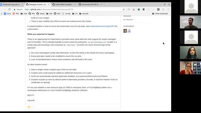 Kubernetes SIG Auth 20180516 смотреть онлайн