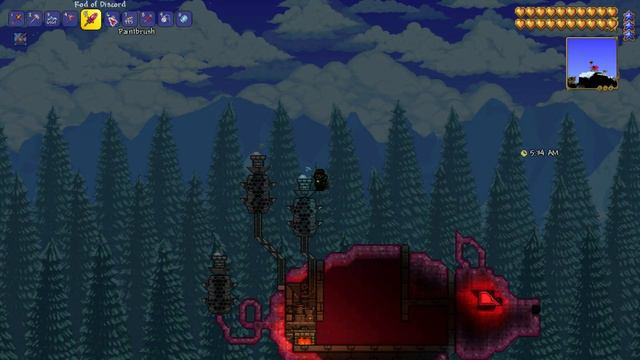 I built a house for the Tax Collector NPC in Terraria 1.4.4 смотреть онлайн