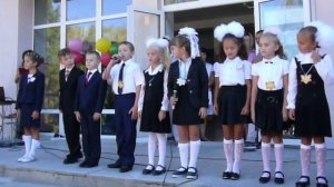 выступление первоклассников Скалистовской школы День знаний 2016