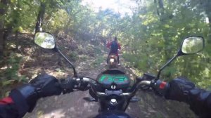 Немного прокатились с Другом по лесу на lifan LF 175-2E и Honda Dio 62 #lifan #honda