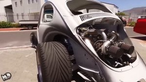 Volkswagen VW Beetle Bug V8 Biturbo Built Vocho Fusca Kafer Overhaulin Full HD