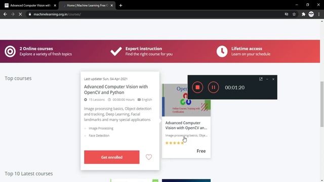 OpenCV with Python Free Courses with Certificate |Face Detection Courses | Advanced Computer Vision
