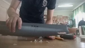 3д печать,сборка подводной лодки "Минога"