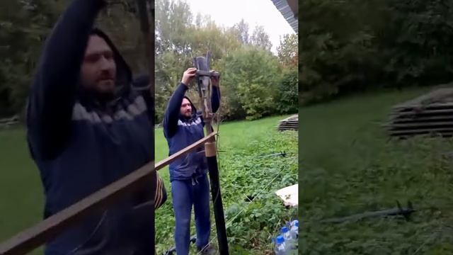 Закручивание винтовых свай смотреть онлайн