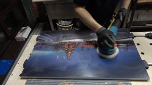 Шлифовка и полировка (эпоксидный лак) авторской фото-работы