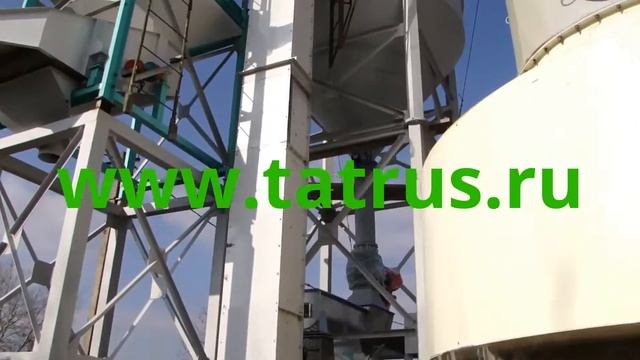 Линия переработки куриного помёта в гранулированное удобрение. 180 т/сут. www.tatrus.ru смотреть онлайн