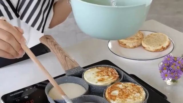 Антипригарная Сковорода с 4 отверстиями! смотреть онлайн