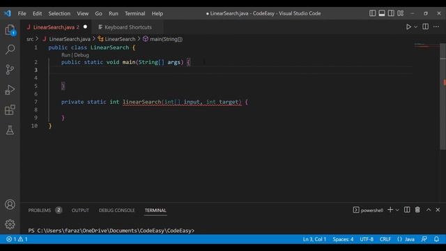 Linear Search Algorithm | Easy Animated Explanation | Java | DSA | Time - Space Complexity
