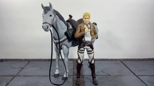 Figma Attack on Titan Commander Erwin Smith & Horsie Action Figure Review Good Smile Company