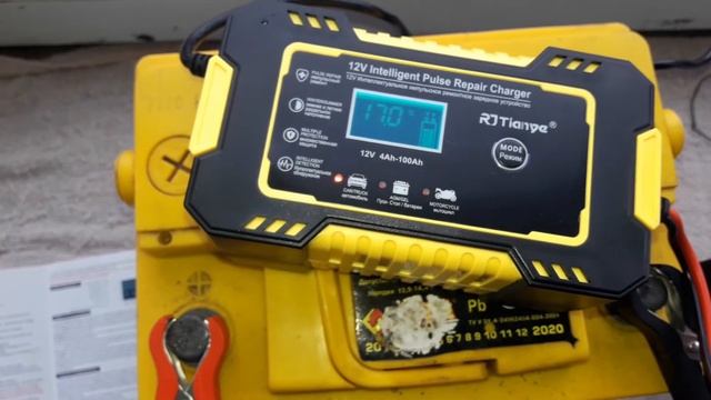 Полностью автоматическое зарядное устройство для аккумуляторов 12V 6A RJTianye. Хит продаж на Али!