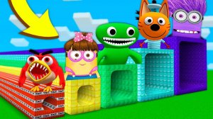 ДЛИННЫЕ КРУГЛЫЕ ТОННЕЛИ В МАЙНКРАФТ ЗОМБАК