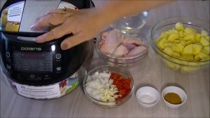 Домашние видео-рецепты - картофельный соус с курицей в мультиварке