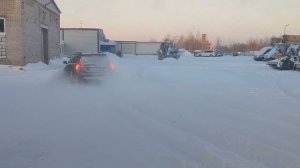 Volvo xc70 p3 легкий дрифт по снегу