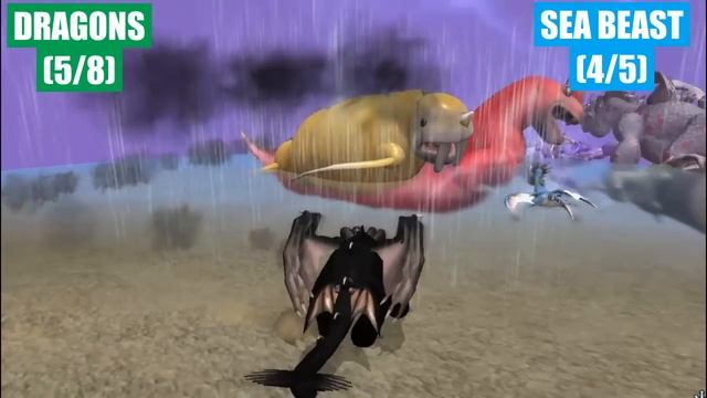 How To Train Your Dragon vs Sea Beast Turf War | SPORE смотреть онлайн