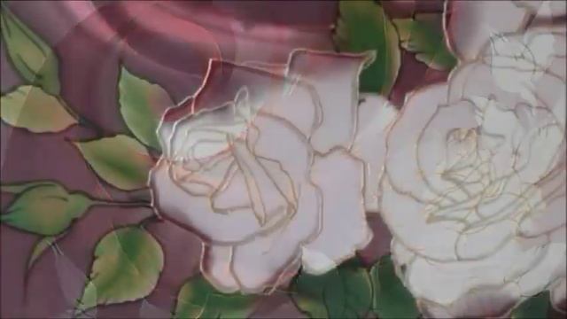 Silk painting. Roses on Silk 2. Seidenmalerei. Розы на шелке смотреть онлайн