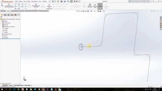 SolidWorks - Урок #8 (Бобышка или труба по траектории)