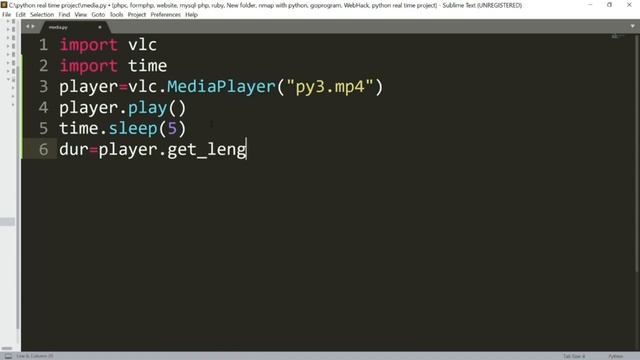 Video Player Using Python | tamil